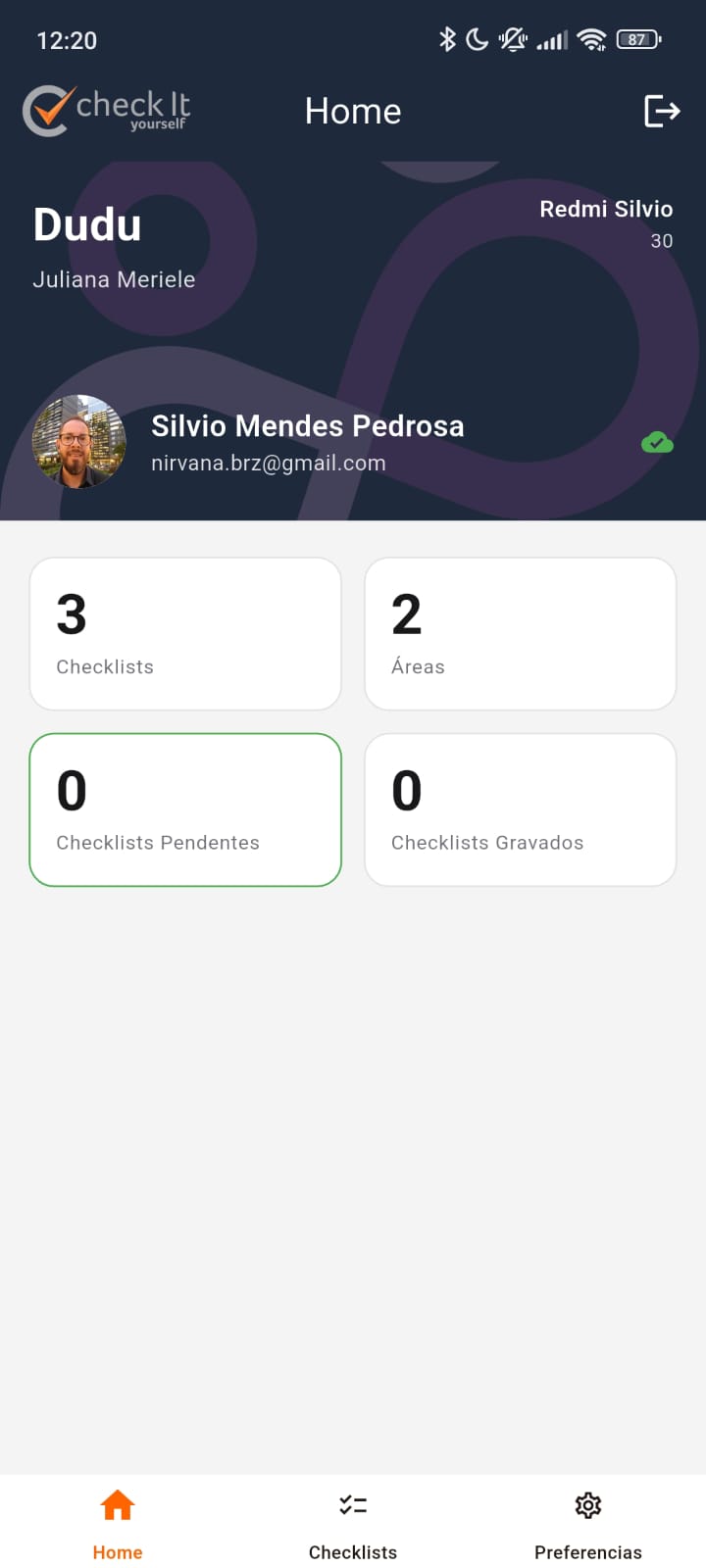 Tela mobile do CYS com visão da operação em campo